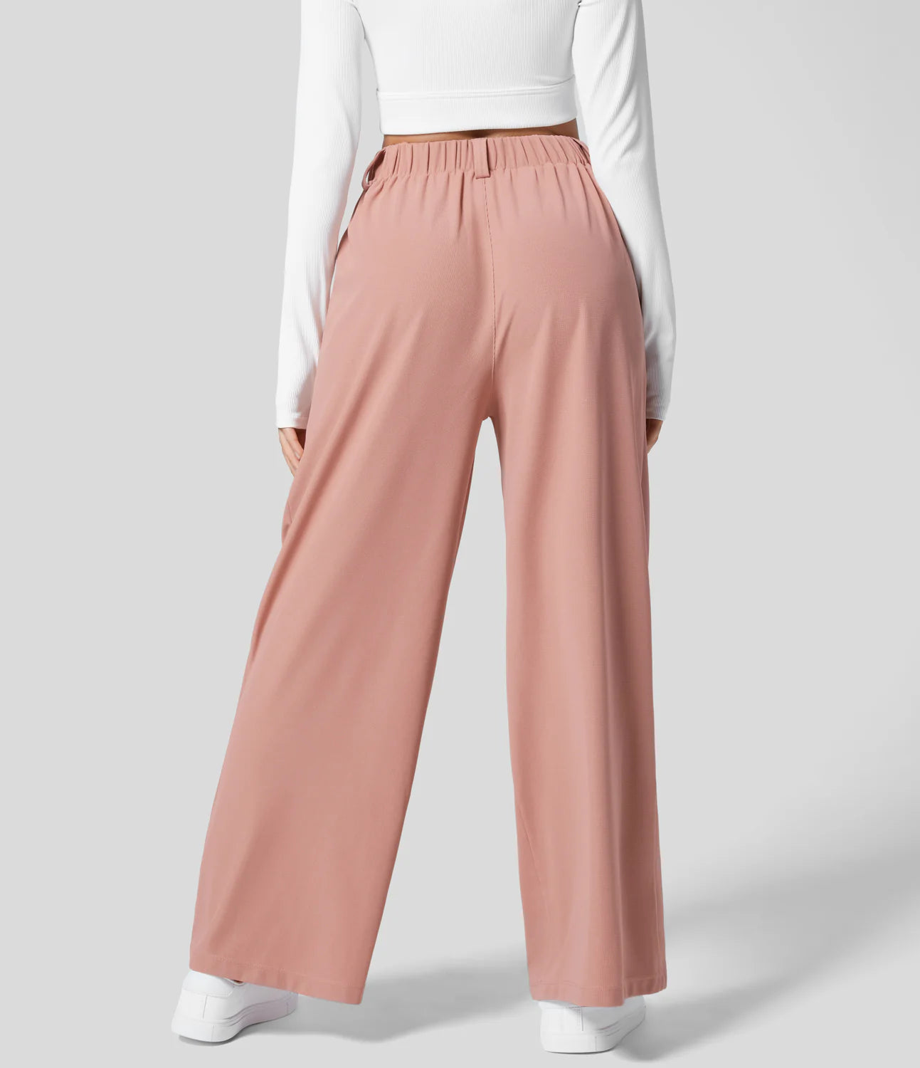 High Waist Waffle Pants