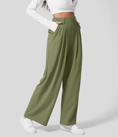 High Waist Waffle Pants